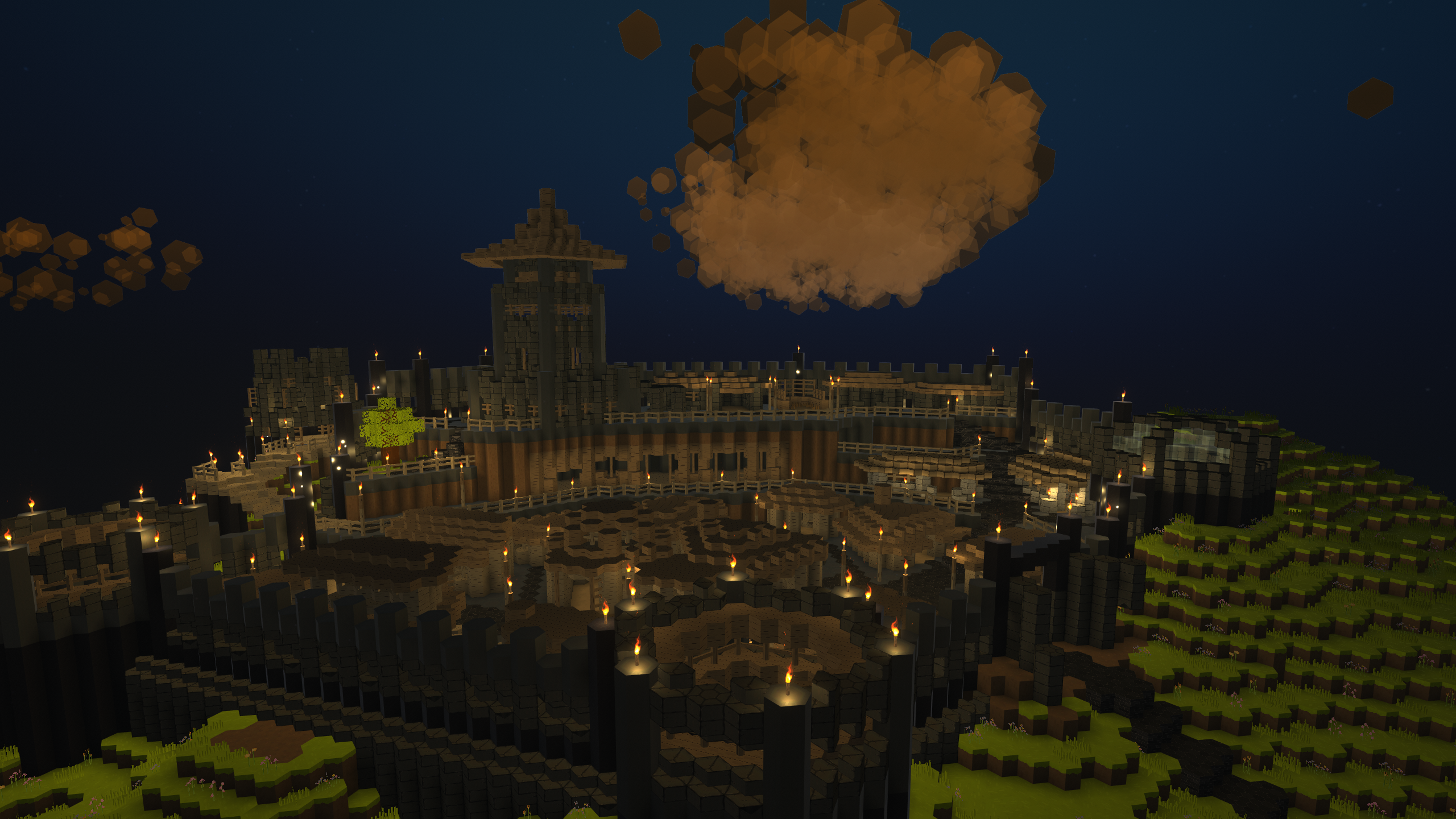 An image of PlanetSmith. title: Castle, description: Large castle at dusk